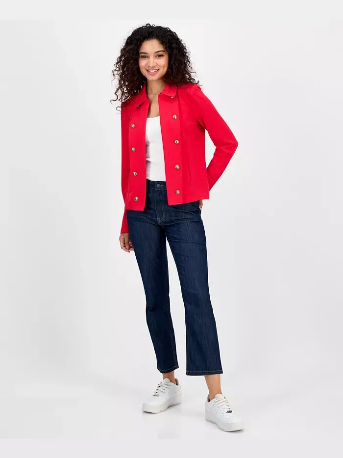 Женская куртка кэптен с открытой передней частью, только онлайн Nautica Jeans — изображение 2 из 4, красный