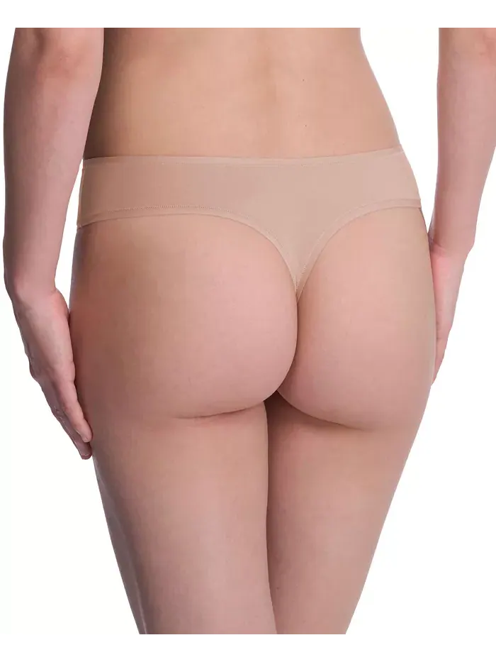 Женские трусики-стринги Bliss Bare Cotton, комплект из 3 шт., 771346MP Natori — изображение 4 из 4, черный/черный