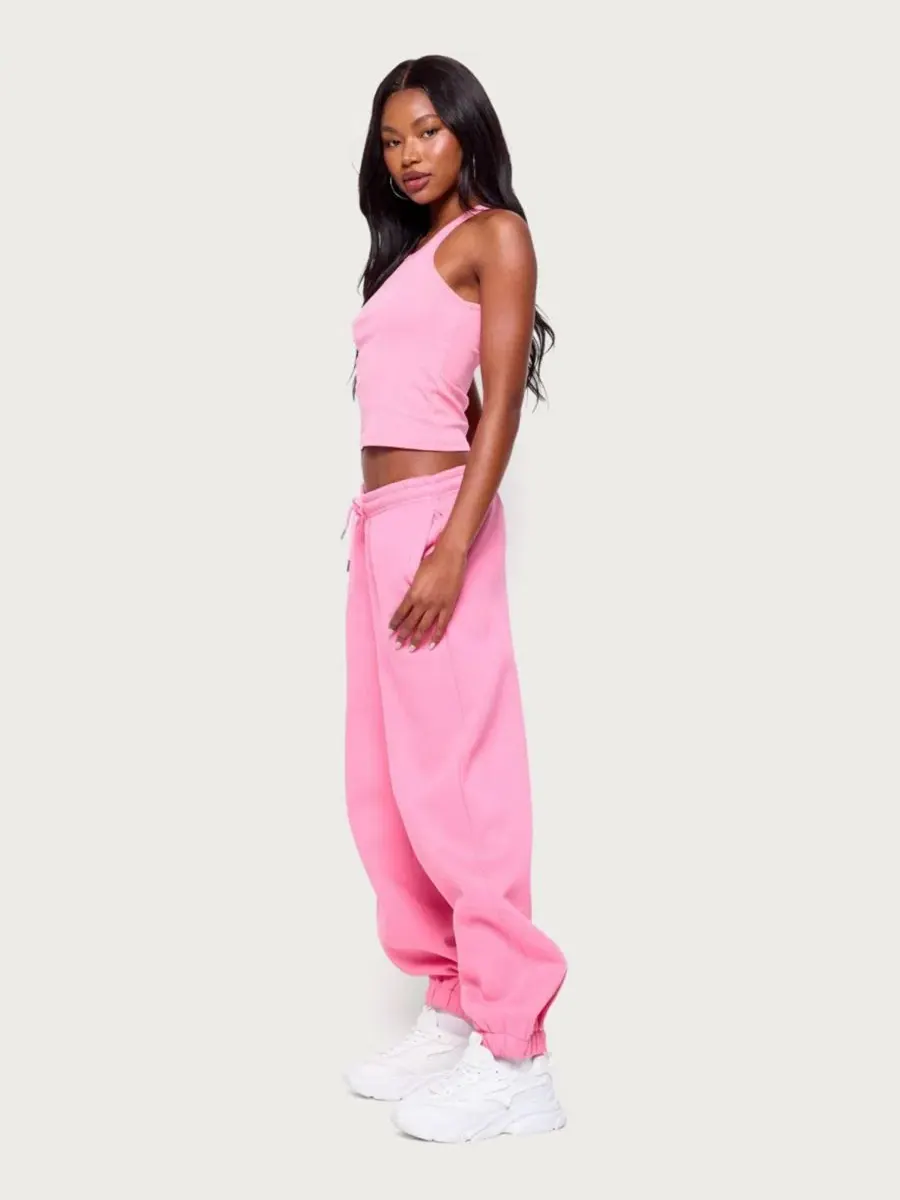 Женские спортивные брюки свободного кроя Raely Oversized Edikted — изображение 5 из 5, розовый