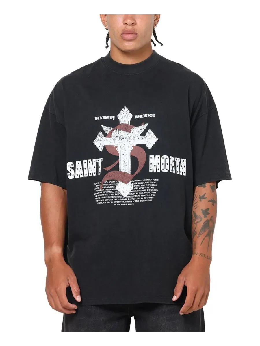 Футболка с принтом Heavenly Dominion SAINT MORTA