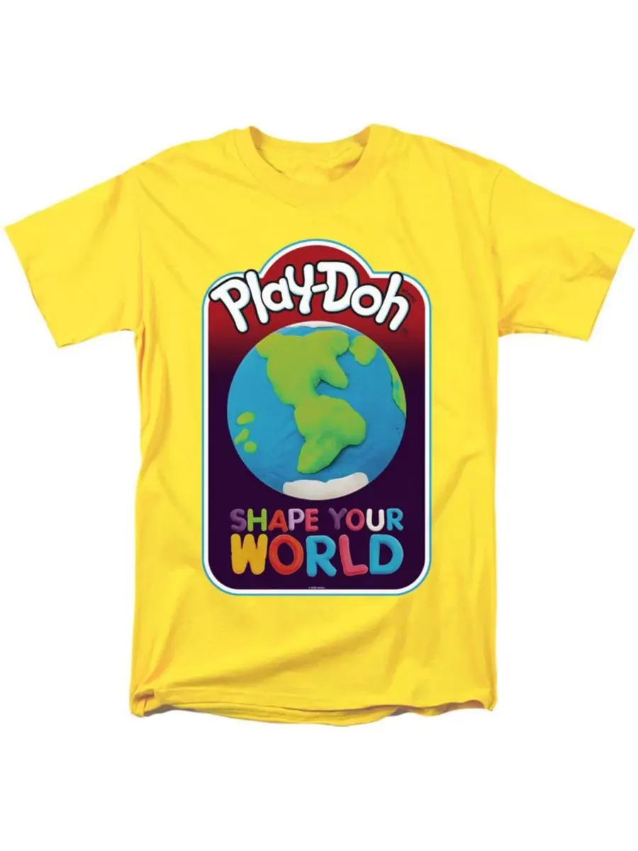 Футболка с принтом Play-Doh Shape Your World with Play-Doh Hasbro+ — изображение 1 из 3, королевский
