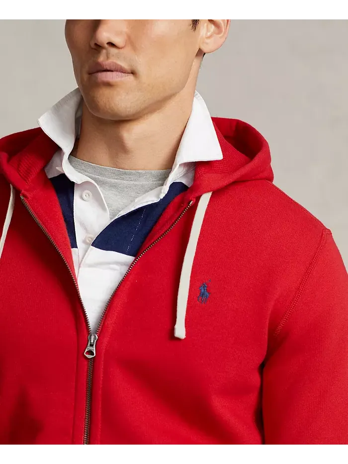 Мужская толстовка с капюшоном Signature Fleece Polo Ralph Lauren — изображение 4 из 5, красный