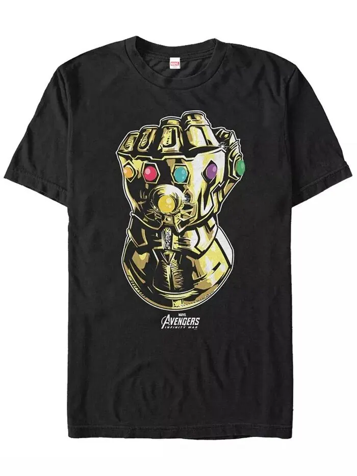 Футболка с коротким рукавом для мужчин Marvel Avengers Infinity War The Mighty Gauntlet Fifth Sun — изображение 1 из 1