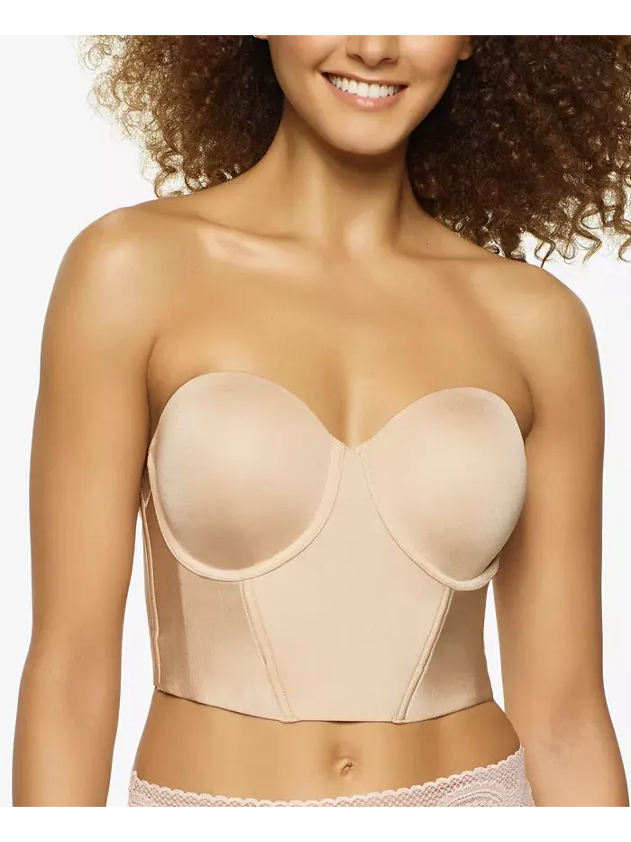 Бюстгальтер конвертируемый без бретелей Body Veil Longline с низкой спинкой Felina — изображение 1 из 4, бежевый
