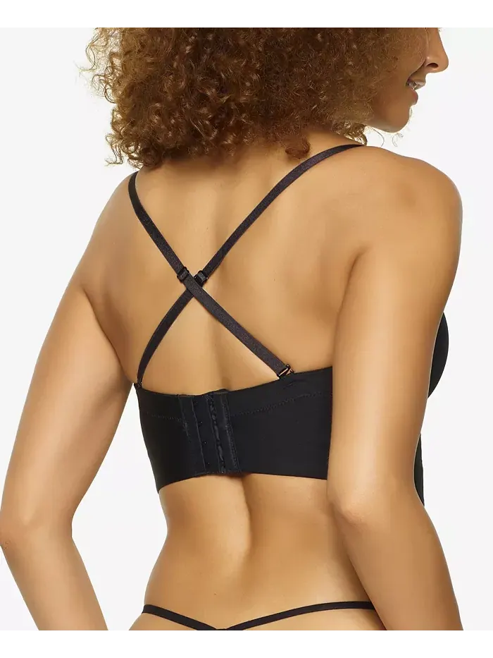 Бюстгальтер конвертируемый без бретелей Body Veil Longline с низкой спинкой Felina — изображение 2 из 5, черный