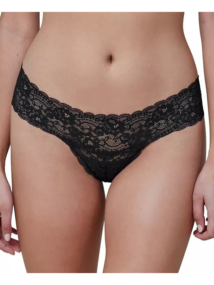 Женские кружевные стринги Obsessed Super Soft Low Rise — изображение 2 из 3, черный