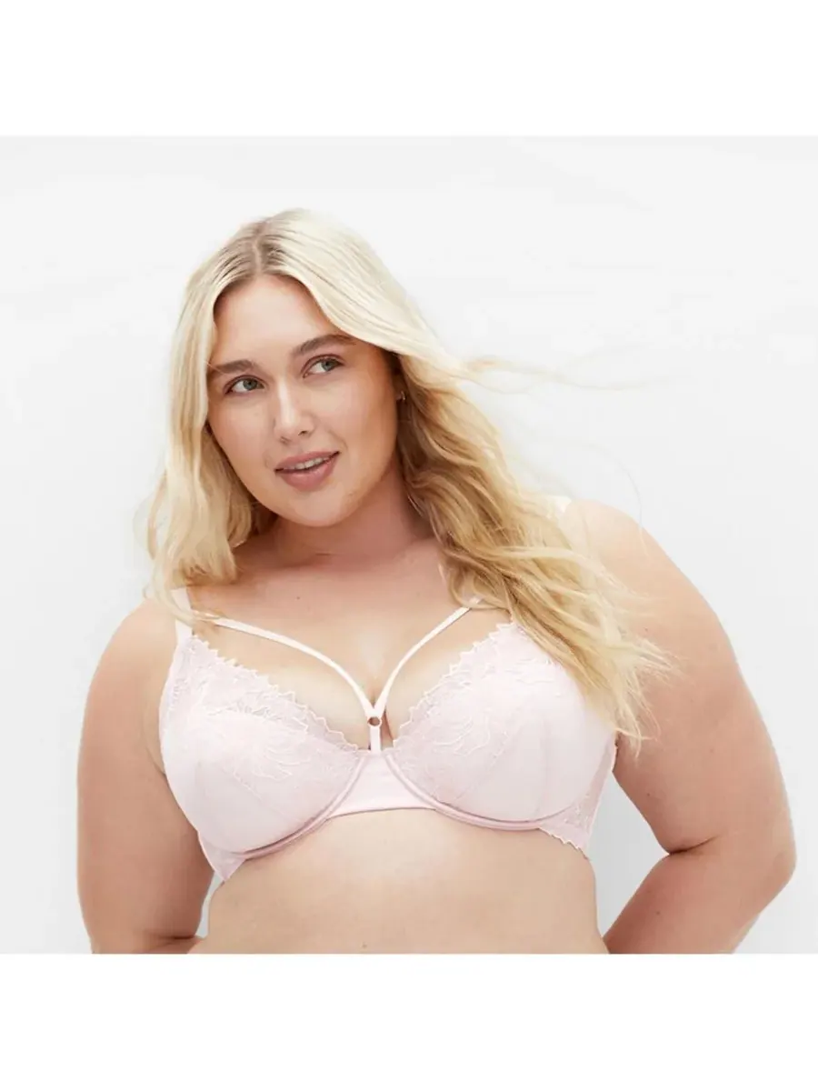 Женский бюстгальтер Tara Plunge Contour CITY CHIC — изображение 1 из 5, розовый