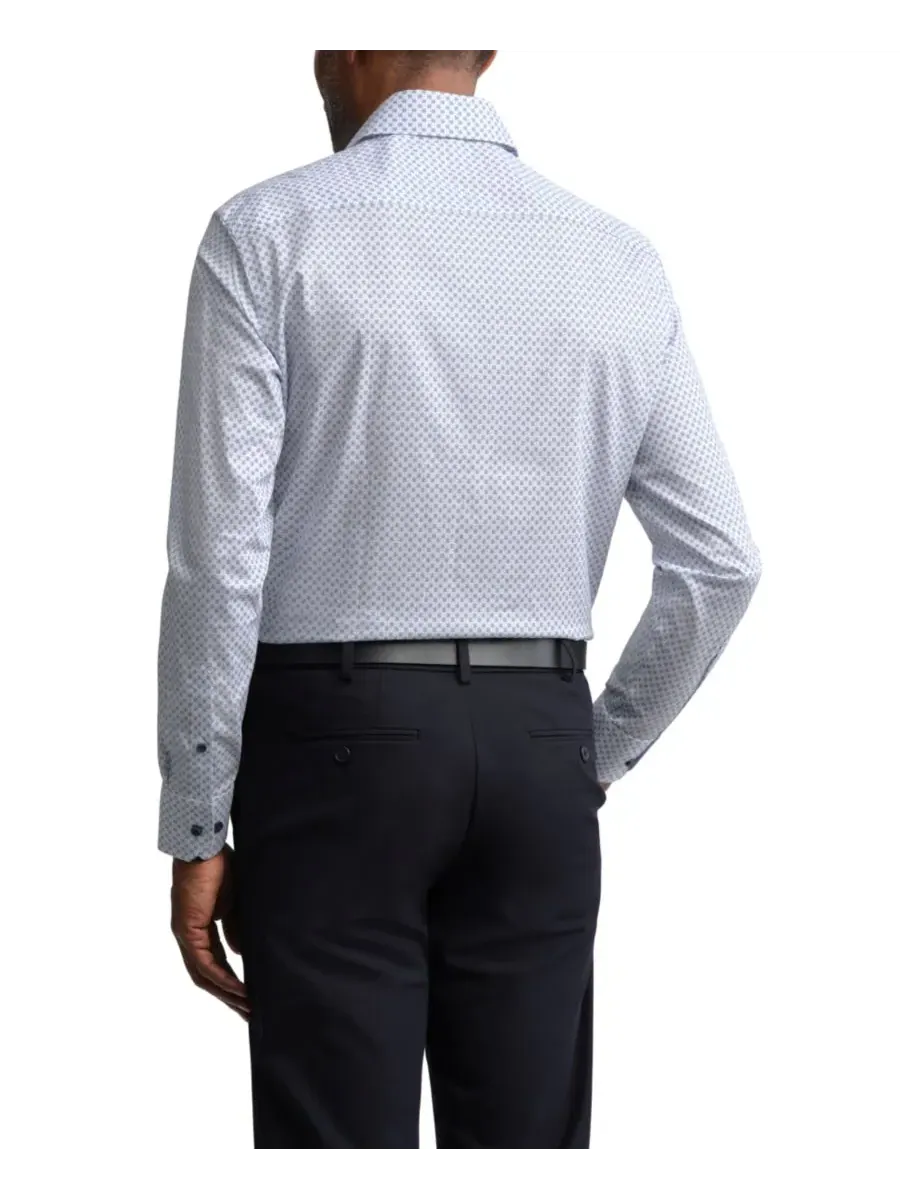 Мужская рубашка Ted Baker Premium Slim-Fit, не требующая глажки — изображение 2 из 4, темно-синий