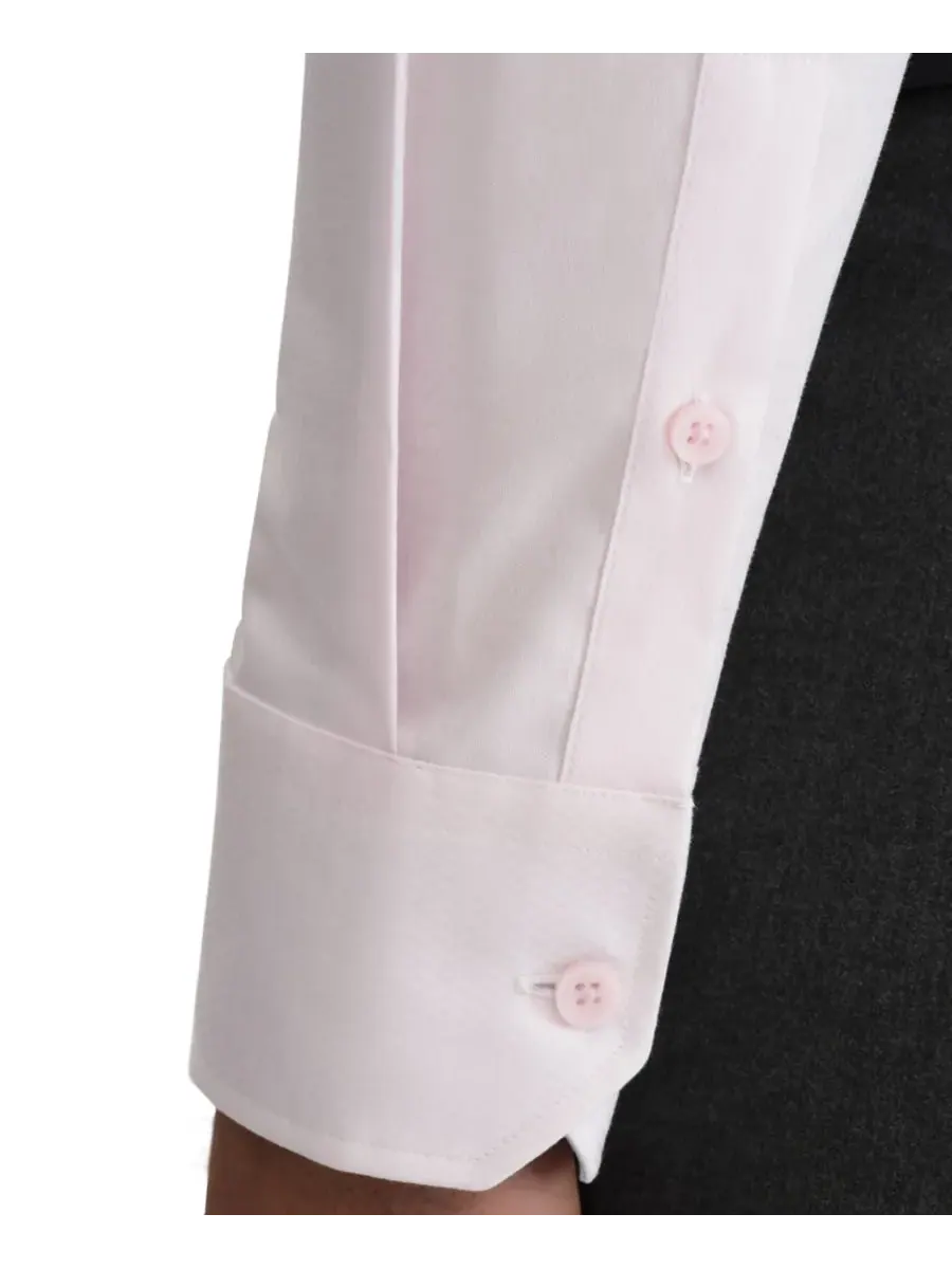 Мужская рубашка Ted Baker Premium Slim-Fit, не требующая глажки — изображение 3 из 6, розовый