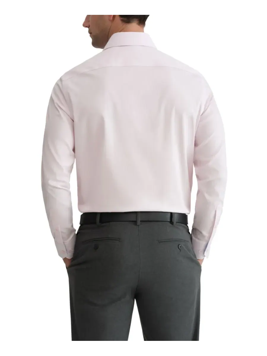 Мужская рубашка Ted Baker Premium Slim-Fit, не требующая глажки — изображение 4 из 6, розовый