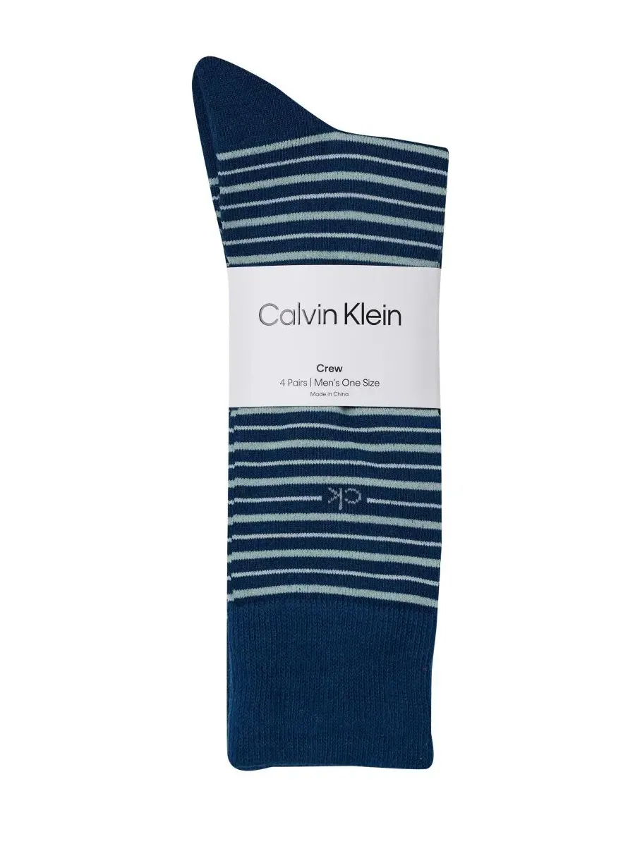 Мужские носки средней высоты, комплект из 4 пар Calvin Klein — изображение 3 из 3