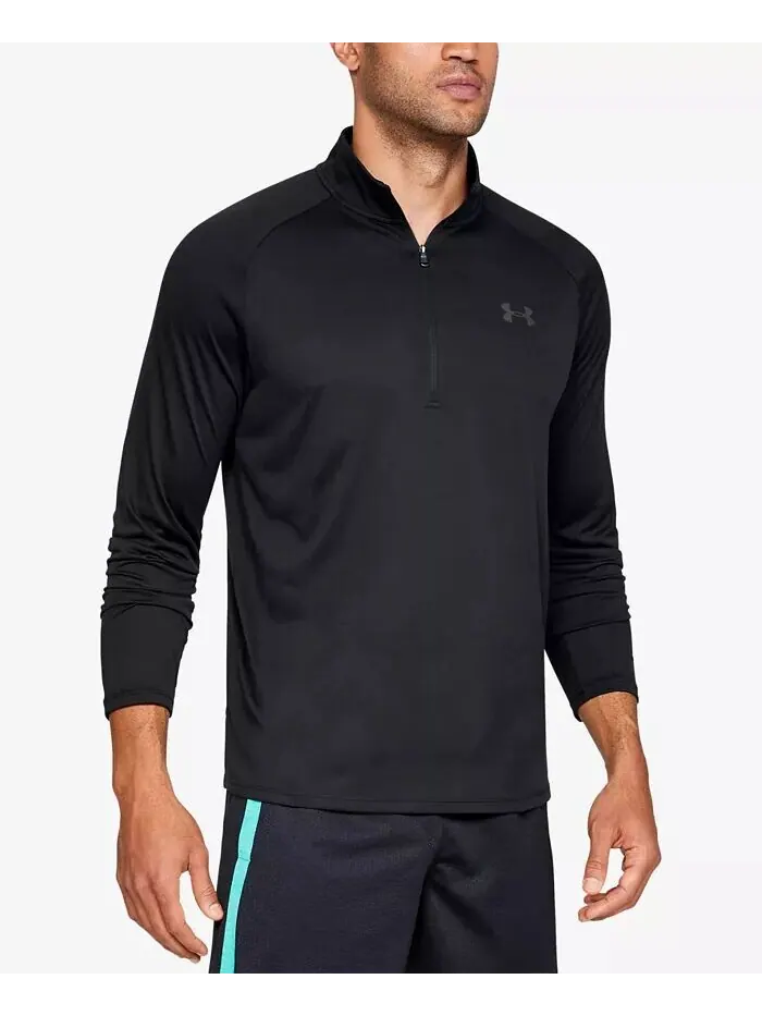 Мужской пуловер с молнией до половины UA Tech Under Armour — изображение 1 из 5, черный