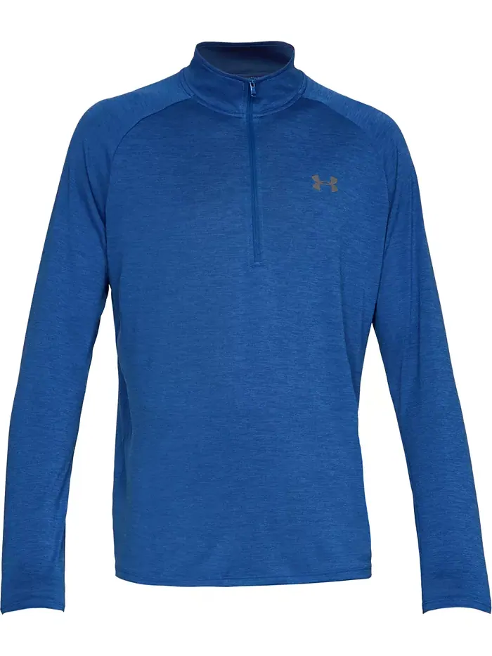 Мужская флисовая толстовка UA Tech с полузастежкой Under Armour — изображение 1 из 3, синий