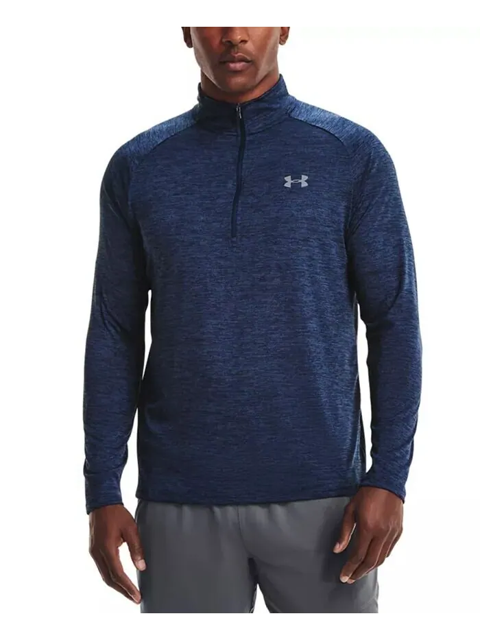 Мужской пуловер с молнией до половины UA Tech Under Armour — изображение 3 из 6, темно-синий