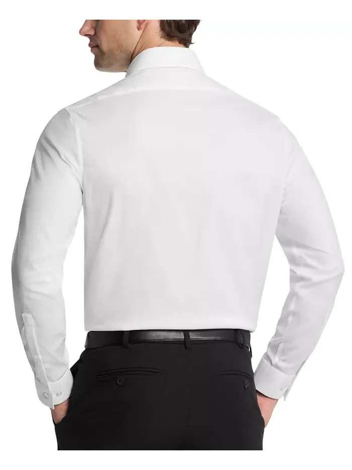Мужская классическая рубашка Slim-Fit Calvin Klein — изображение 2 из 9, белый