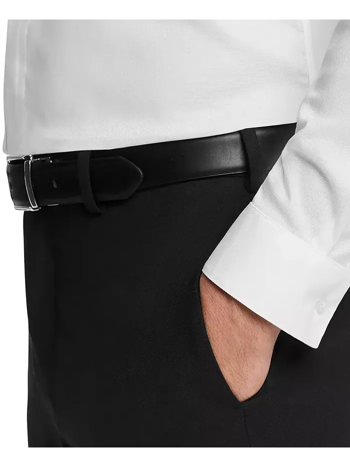 Мужская классическая рубашка Slim-Fit Calvin Klein — изображение 4 из 9, белый