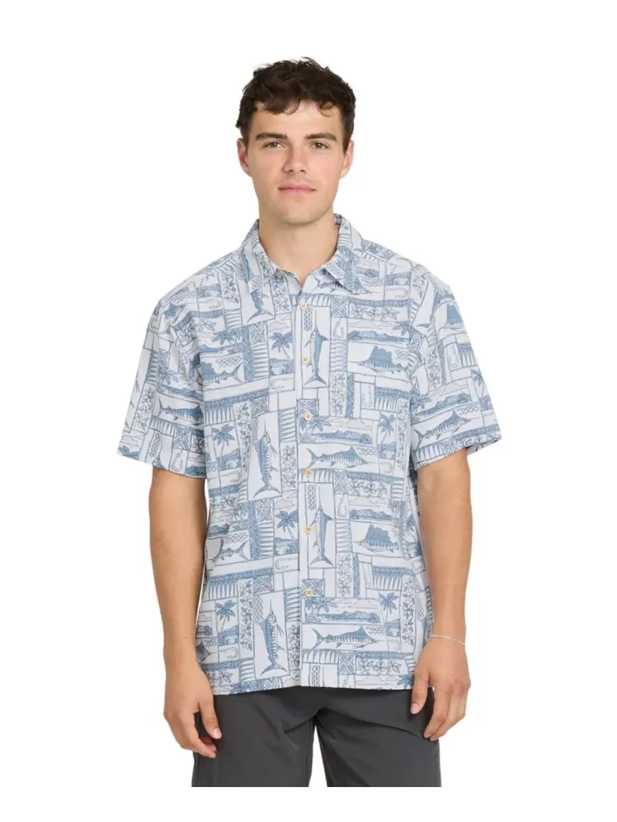 Мужская рубашка с коротким рукавом Quiksilver East Cape Quiksilver Waterman — изображение 1 из 5, белый