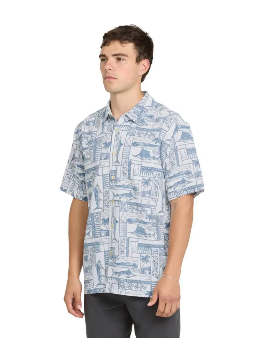 Мужская рубашка с коротким рукавом Quiksilver East Cape Quiksilver Waterman — изображение 2 из 5, белый