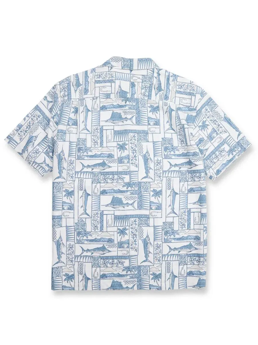 Мужская рубашка с коротким рукавом Quiksilver East Cape Quiksilver Waterman — изображение 5 из 5, белый