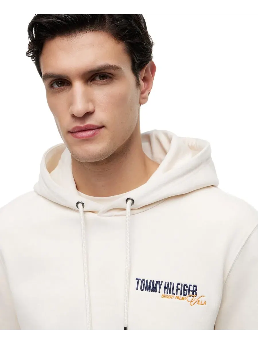 Мужская летняя толстовка с графическим принтом на спине, стандартного кроя Tommy Hilfiger — изображение 3 из 4
