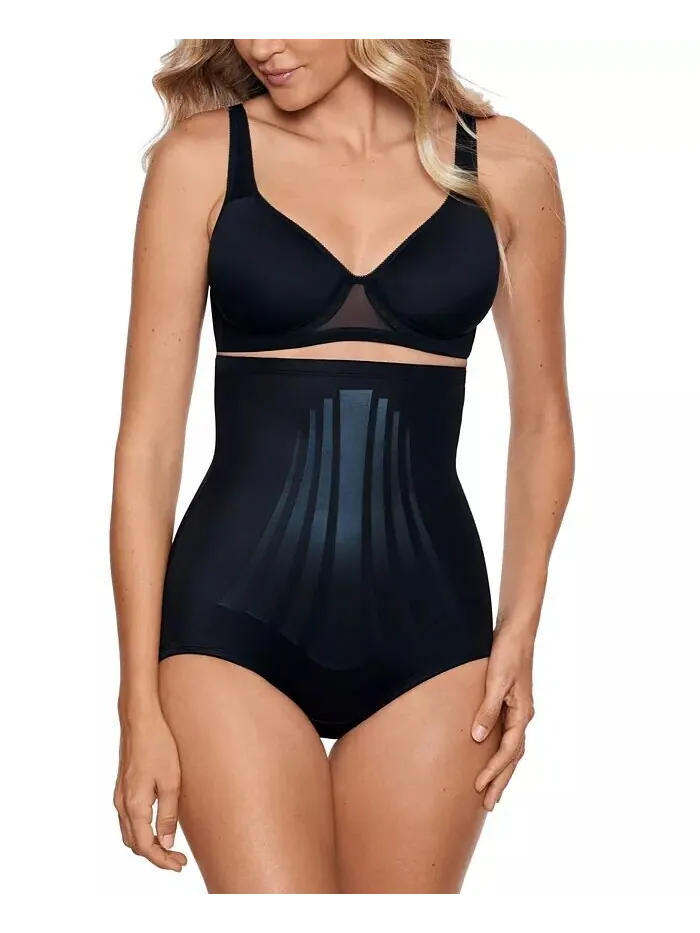 Modern Miracle Extra Firm утягивающие трусы с высокой талией и лайкрой FitSense 2565 Miraclesuit — изображение 1 из 3, черный