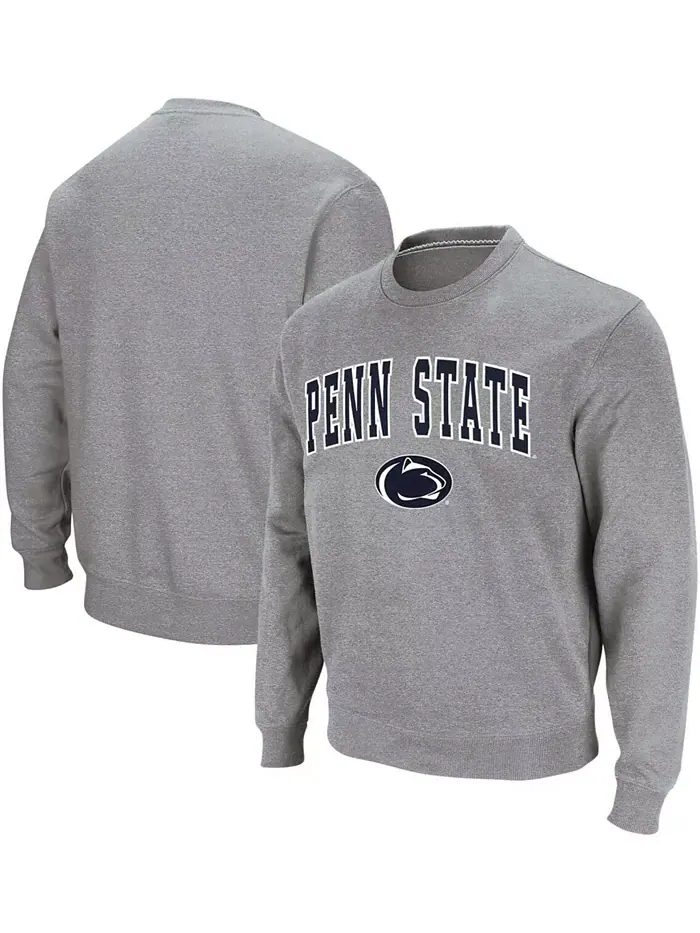 Мужской свитшот с круглым вырезом и арочным логотипом Penn State Nittany Lions Colosseum — изображение 1 из 10, серый