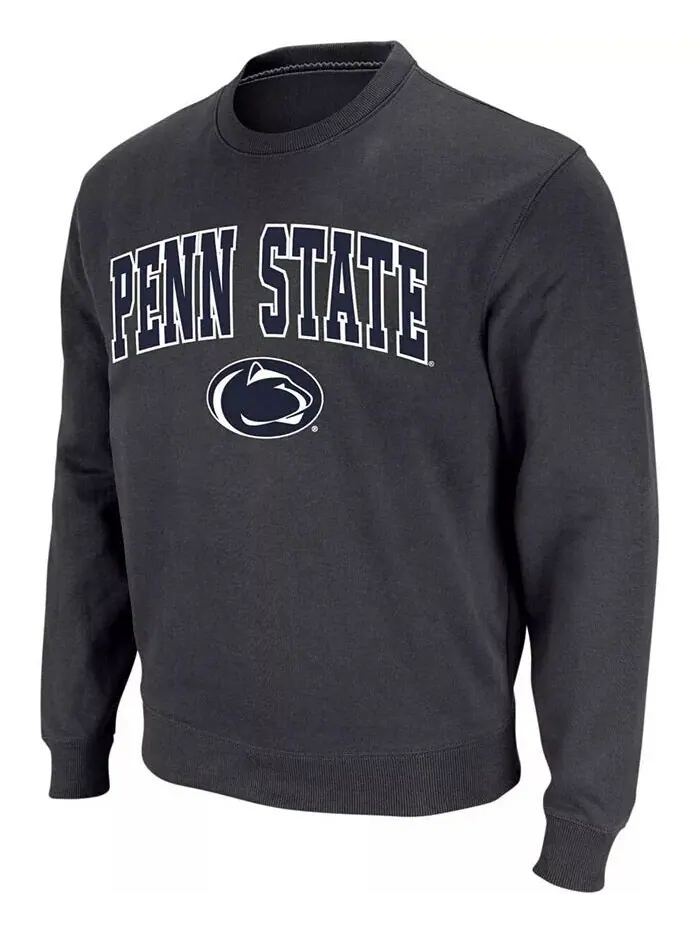 Мужская толстовка Penn State Nittany Lions Arch Logo с круглым вырезом Colosseum — изображение 1 из 7, темно-серый
