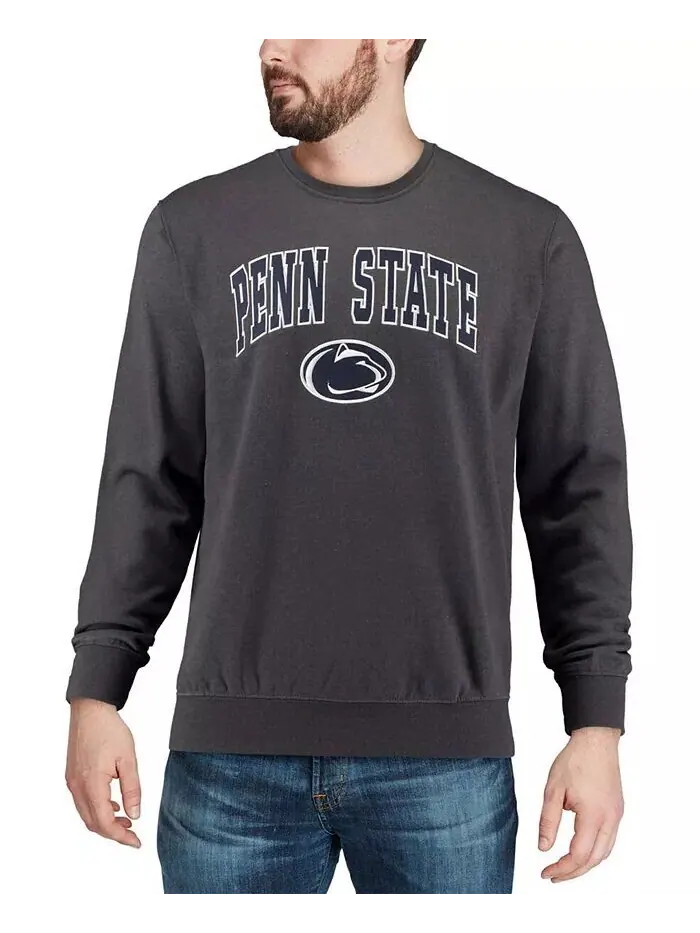 Мужская толстовка Penn State Nittany Lions Arch Logo с круглым вырезом Colosseum — изображение 3 из 7, темно-серый