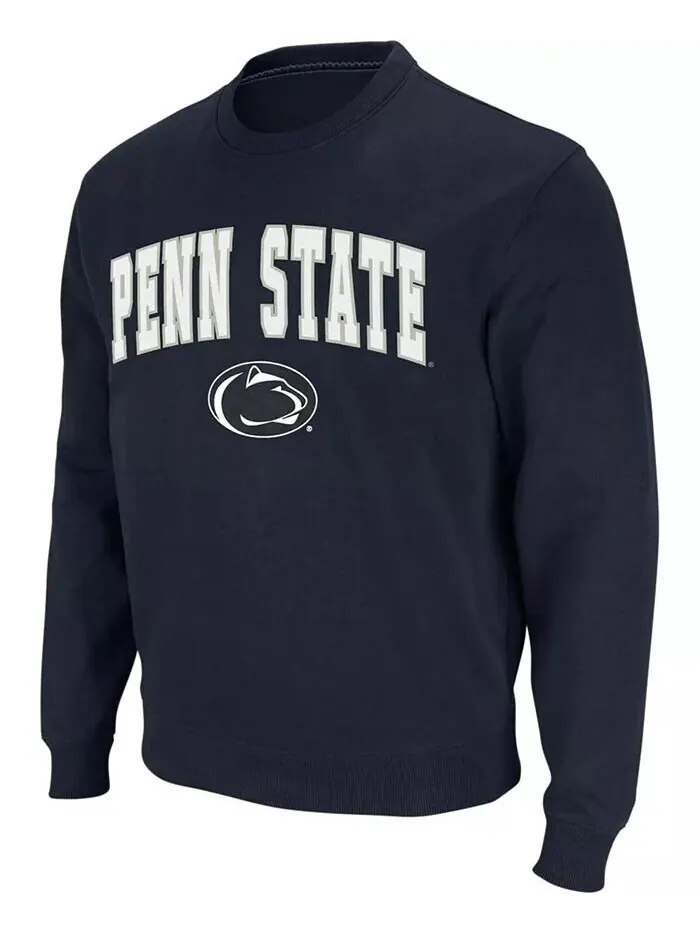 Мужская толстовка Penn State Nittany Lions Arch Logo с круглым вырезом Colosseum — изображение 2 из 10, темно-синий