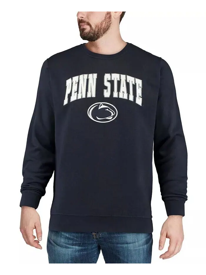 Мужская толстовка Penn State Nittany Lions Arch Logo с круглым вырезом Colosseum — изображение 4 из 10, темно-синий