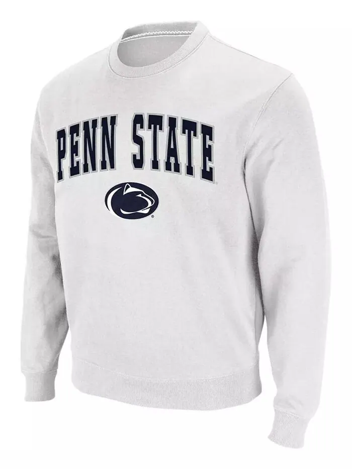 Мужская толстовка Penn State Nittany Lions Arch Logo с круглым вырезом Colosseum — изображение 3 из 10, белый