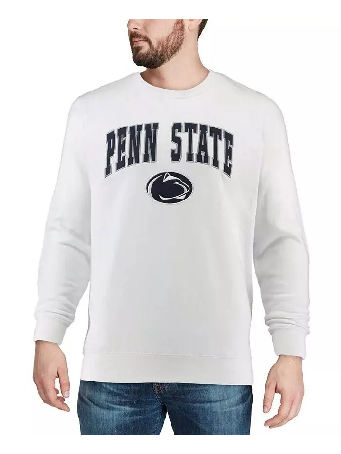 Мужская толстовка Penn State Nittany Lions Arch Logo с круглым вырезом Colosseum — изображение 4 из 10, белый