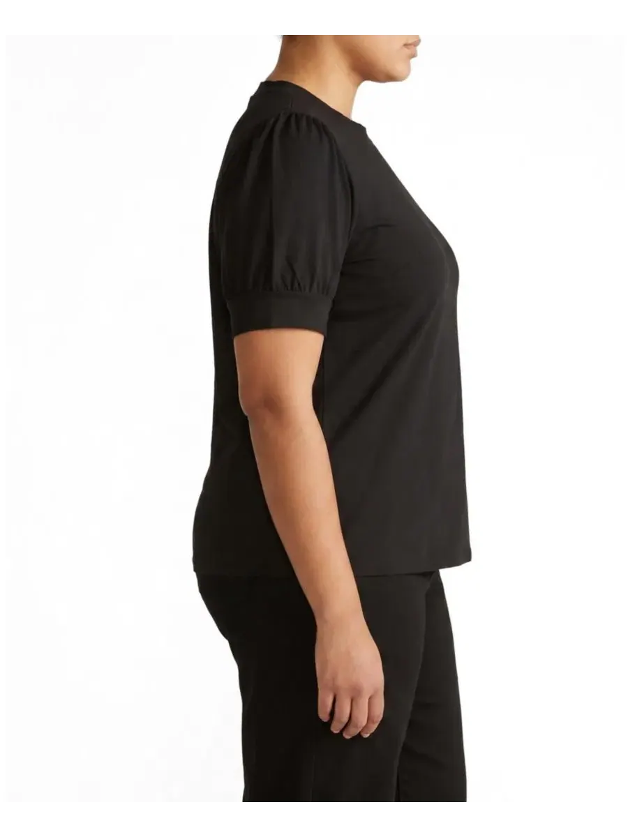 Футболка с рукавом-фонарик, Plus Size Pouf Sleeve Tee Universal Standard — изображение 3 из 3, черный