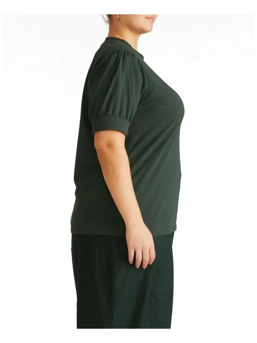 Футболка с рукавом-фонарик Plus Size Pouf Sleeve Tee Universal Standard — изображение 3 из 3, зеленый