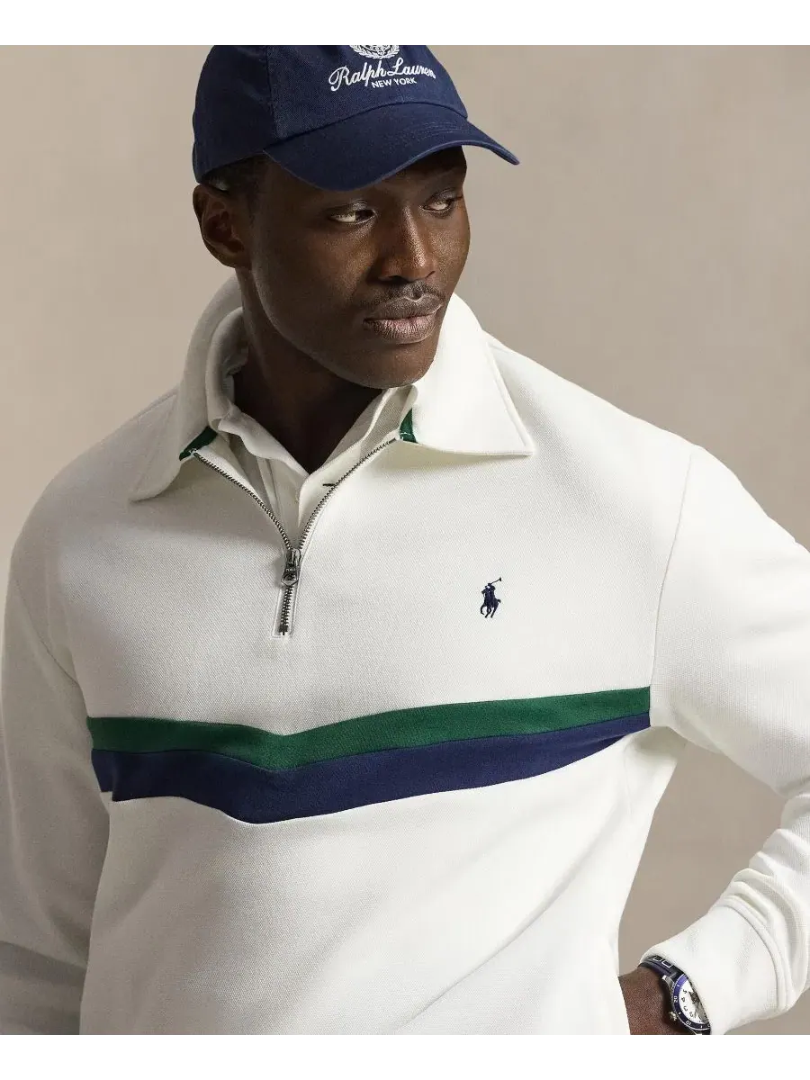 Свитшот с четверть-молнией Polo Ralph Lauren — изображение 3 из 5, белый