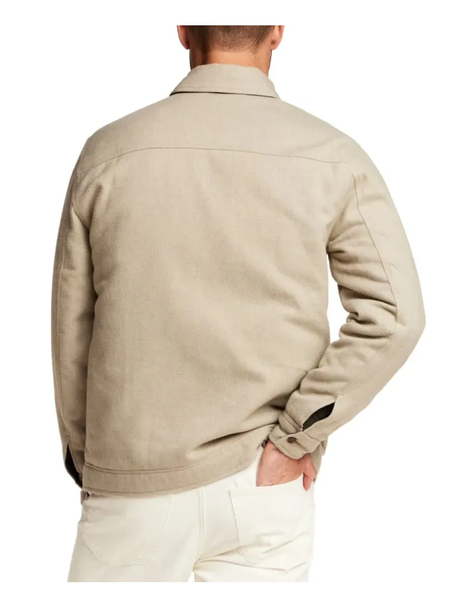 Мужская куртка на подкладке с воротником поло Weatherproof Vintage — изображение 5 из 5, камень абби