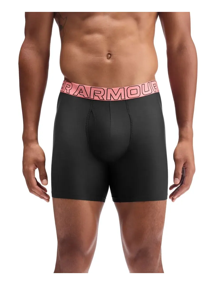 Мужские боксерские трусы Boxerjock Performance Tech, комплект из 3 штук Under Armour — изображение 2 из 5, черный