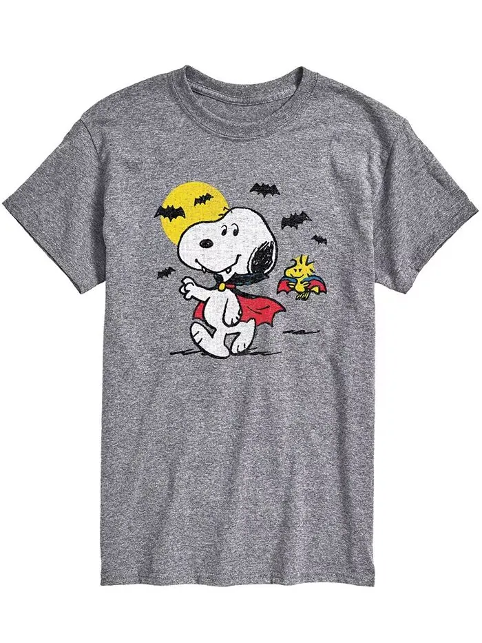 Мужская футболка Peanuts Snoopy Vampire AIRWAVES — изображение 1 из 2, серый