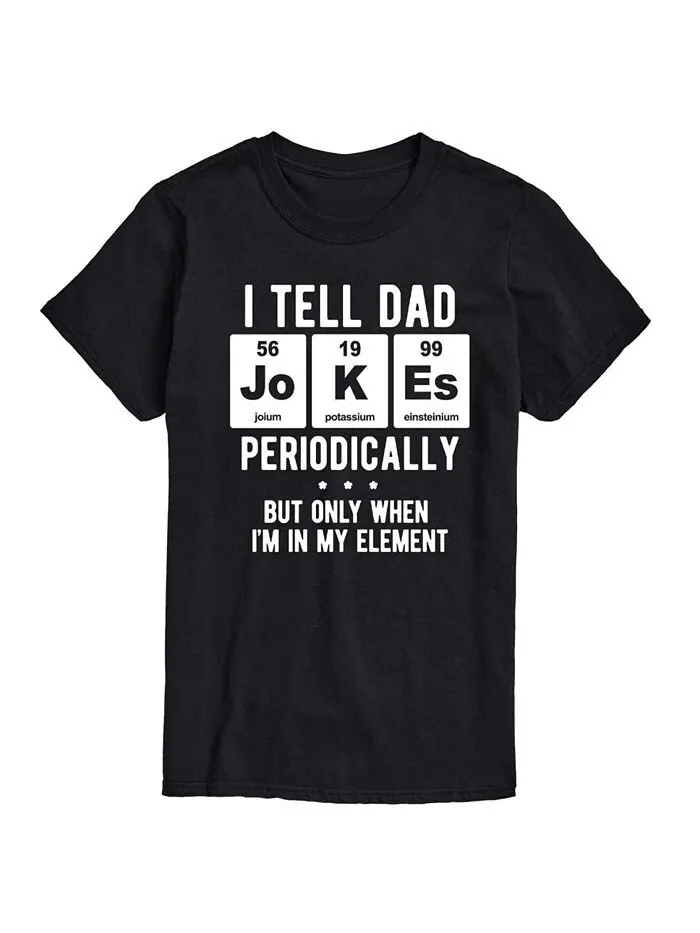 Мужская футболка с короткими рукавами Dad Jokes AIRWAVES — изображение 1 из 2, черный