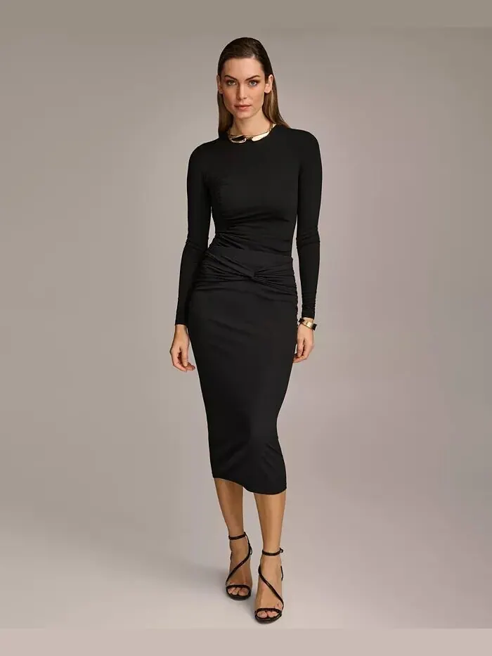 Коллекция трикотажных изделий Donna Karan Donna Karan New York — изображение 1 из 3, черный