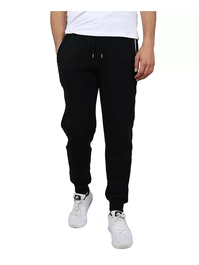 Мужские спортивные брюки с флисовой подкладкой Jogger Blue Ice — изображение 1 из 3, черный