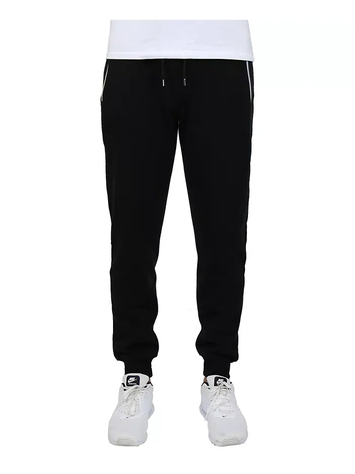 Мужские спортивные брюки с флисовой подкладкой Jogger Blue Ice — изображение 2 из 3, черный