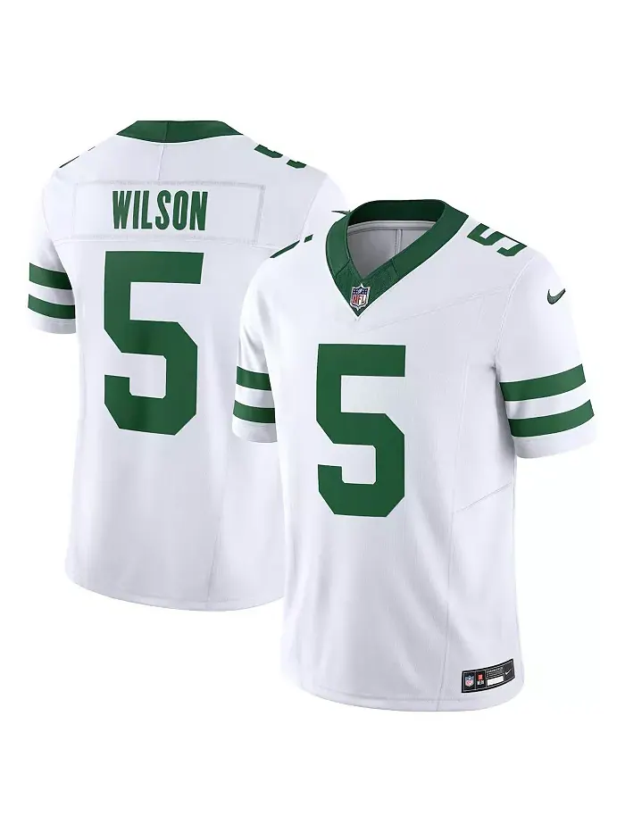Мужская лимитированная джерси Garrett Wilson Legacy New York Jets Vapor F.U.S.E Nike — изображение 1 из 3, белый