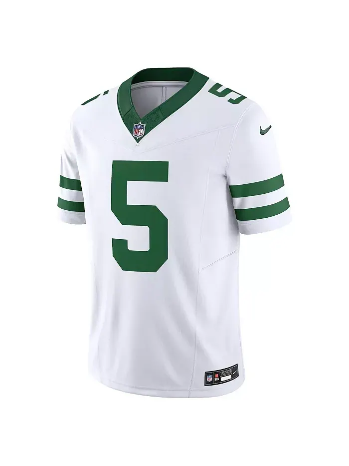 Мужская лимитированная джерси Garrett Wilson Legacy New York Jets Vapor F.U.S.E Nike — изображение 2 из 3, белый