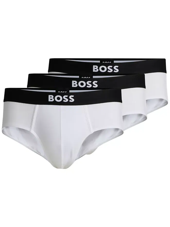 Hugo Boss Мужские трусы-слипы BOSS One, 3 шт — изображение 1 из 5, белый