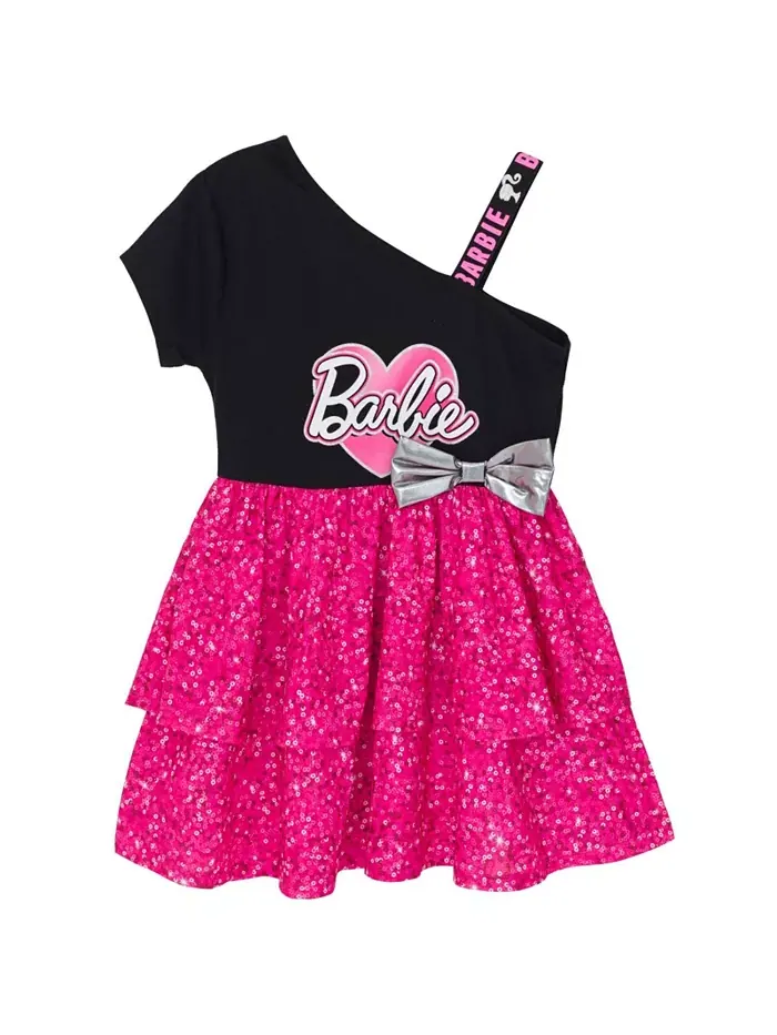 Платье для девочек Barbie — изображение 1 из 2, розовый/черный
