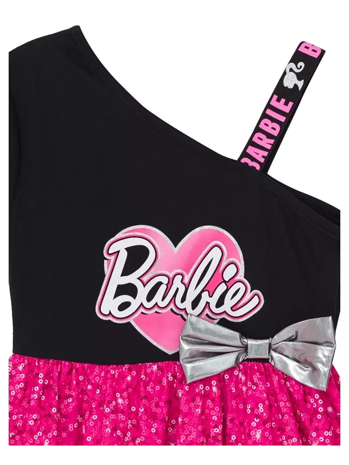 Платье для девочек Barbie — изображение 2 из 2, розовый/черный