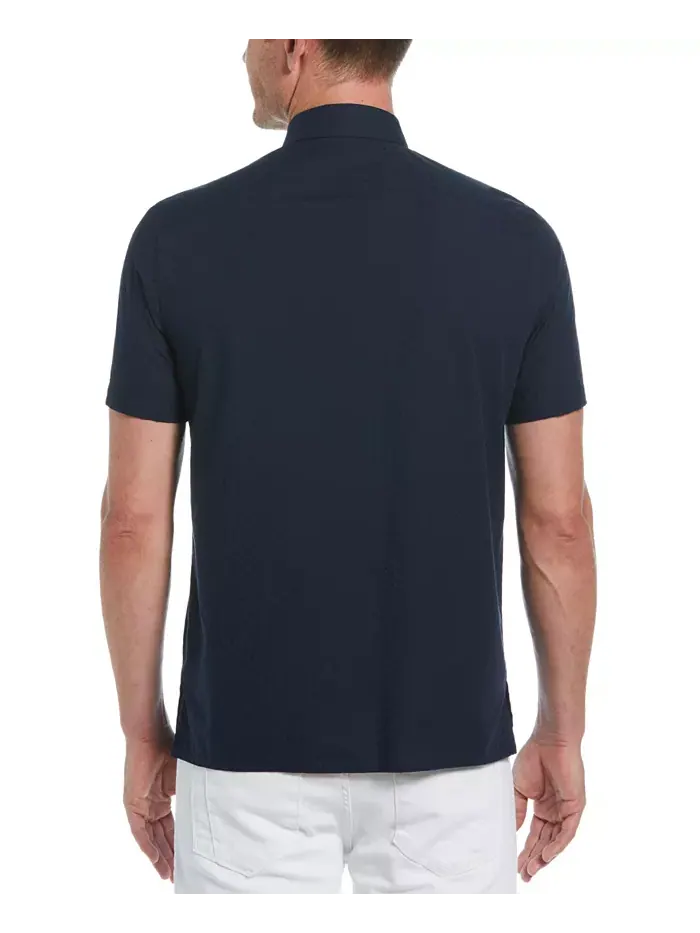 Мужская рубашка из ткани в рубчик Perry Ellis — изображение 2 из 3, сапфировый