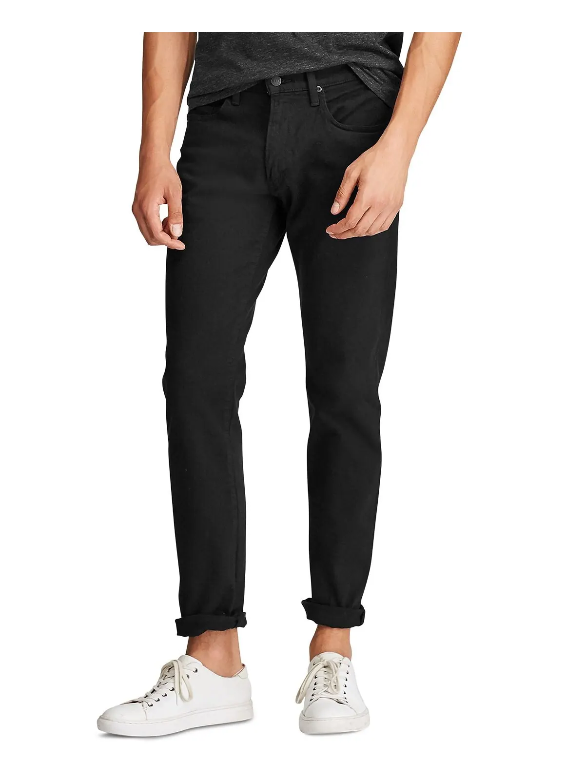 Мужские прямые джинсы hampton relaxed Polo Ralph Lauren — изображение 1 из 12, черный
