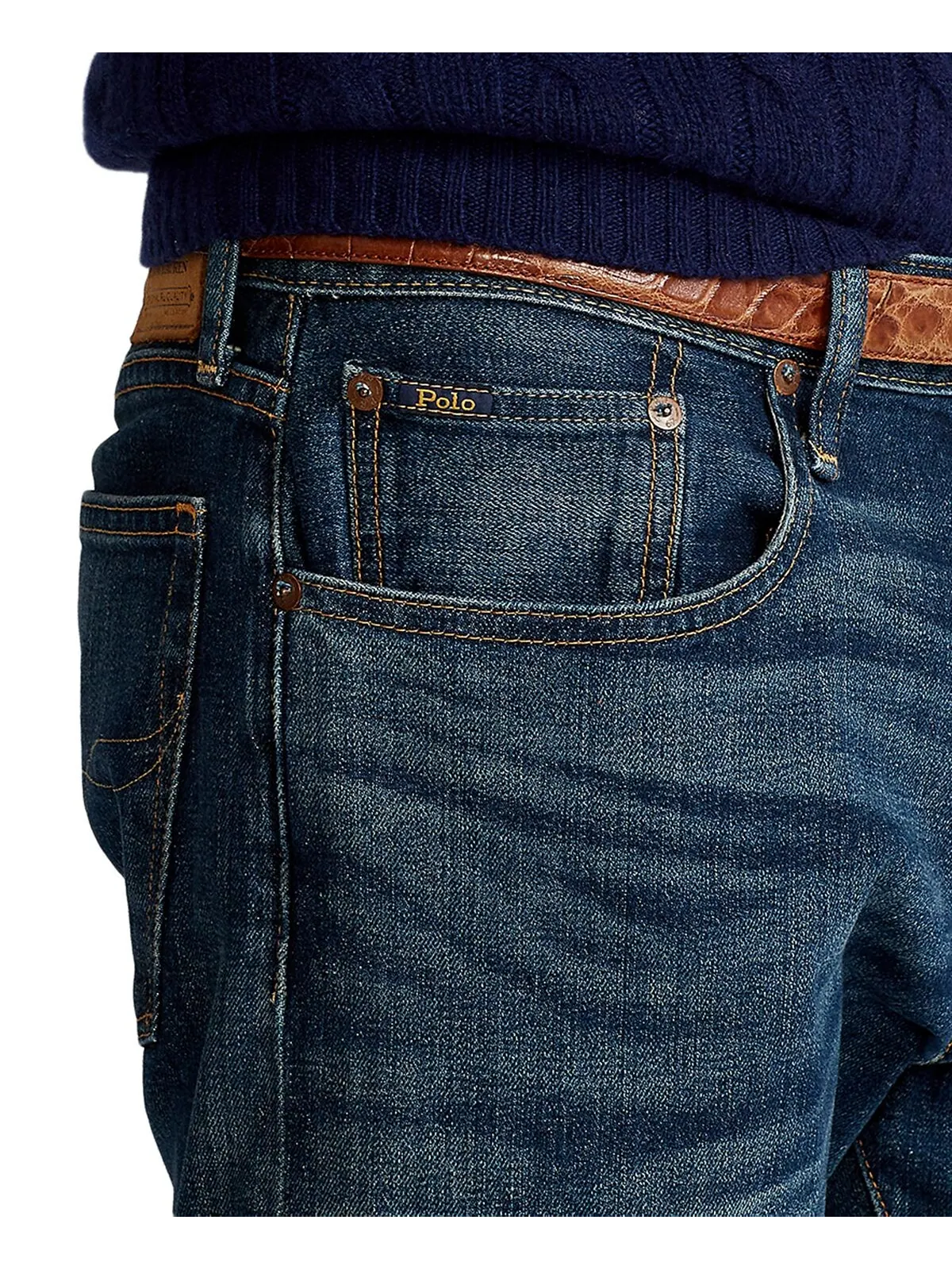 Мужские прямые джинсы hampton relaxed Polo Ralph Lauren — изображение 4 из 12, мульти